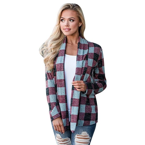 vintage plaid printed coats jackets women autumn winter long sleeve outerwear casual open stitch mujer chaqueta q30 women's, Black;brown
vintage plaid printed coats jackets women autumn winter long sleeve outerwear casual open stitch mujer chaqueta q30 women's, Black;brown