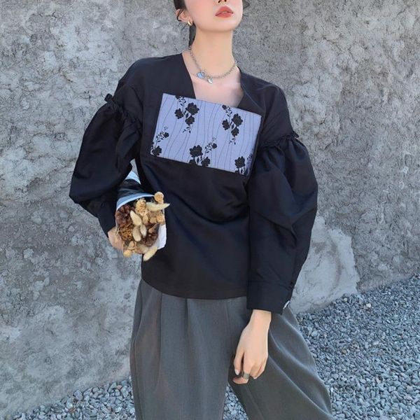 women's blouses & shirts jacquard patchwork blouse stitched puff sleeve 2021 autumn winter loose shirt female fashion e982, White
women's blouses & shirts jacquard patchwork blouse stitched puff sleeve 2021 autumn winter loose shirt female fashion e982, White