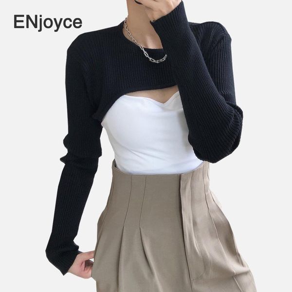 women's sweaters irregular long sleeve knitted short women 2021 autumn fashion tailored design pullover shawl croped, White;black
women's sweaters irregular long sleeve knitted short women 2021 autumn fashion tailored design pullover shawl croped, White;black