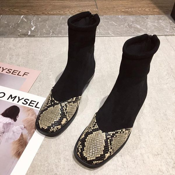 boots women's retro snake pattern ankle ladies vintage leather shoes women high-fashion footwear, Black
boots women's retro snake pattern ankle ladies vintage leather shoes women high-fashion footwear, Black