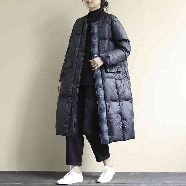 women's parkas down ladies jacket loose literature and art long sleeve white duck lightweight winter dress st collar medium warm, Black
women's parkas down ladies jacket loose literature and art long sleeve white duck lightweight winter dress st collar medium warm, Black