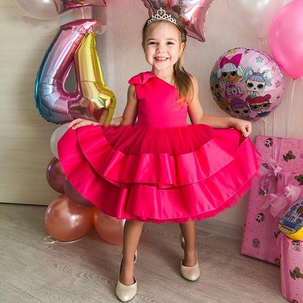 real image one shoulder flower girl dress for wedding layers satin bow kids princess first communion dresses girls girl's, Red;yellow
real image one shoulder flower girl dress for wedding layers satin bow kids princess first communion dresses girls girl's, Red;yellow