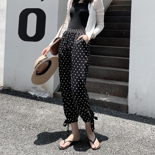 women's pants & capris lantern loose spring and summer korean version was thin polka dot wide legs wild chiffon casual, Black;white
women's pants & capris lantern loose spring and summer korean version was thin polka dot wide legs wild chiffon casual, Black;white