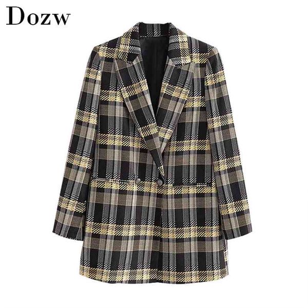 fashion lady ol plaid blazers double breasted pockets elegant suits women long sleeve chic jacket winter autumn blazer feminino 210515, White;black
fashion lady ol plaid blazers double breasted pockets elegant suits women long sleeve chic jacket winter autumn blazer feminino 210515, White;black