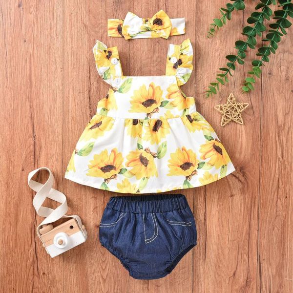 clothing sets 3pcs infant baby girls sunflower printed suspender shorts headbands outfits 2021 summer fashion baby's clothes, White
clothing sets 3pcs infant baby girls sunflower printed suspender shorts headbands outfits 2021 summer fashion baby's clothes, White