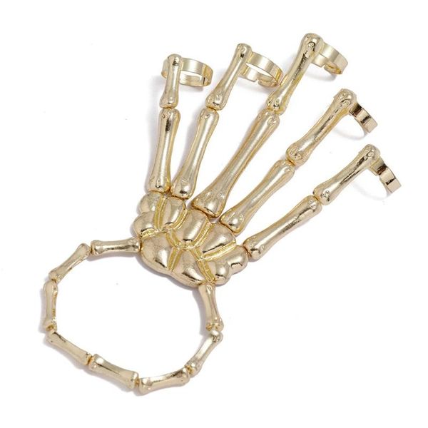 charm bracelets gothic halloween skull hand bracelet with ring handmade wristband finger metal jewelry for ladies men gifts, Golden;silver
charm bracelets gothic halloween skull hand bracelet with ring handmade wristband finger metal jewelry for ladies men gifts, Golden;silver
