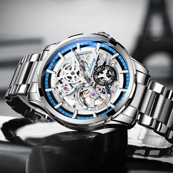 wristwatches unique design switzerland ailang skeleton dial watch men automatic mechanical watches relogio waterproof, Slivery;brown
wristwatches unique design switzerland ailang skeleton dial watch men automatic mechanical watches relogio waterproof, Slivery;brown