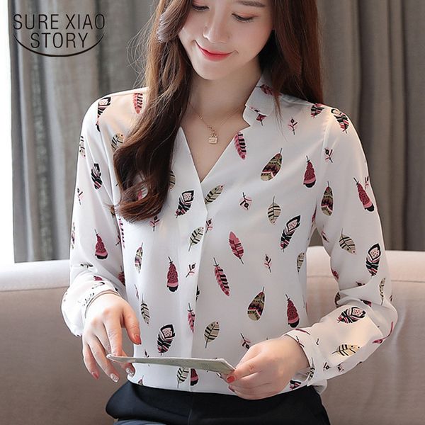 autumn long sleeve women shirts v collar printed feather pullover womens and blouses 5709 50 210417, White
autumn long sleeve women shirts v collar printed feather pullover womens and blouses 5709 50 210417, White