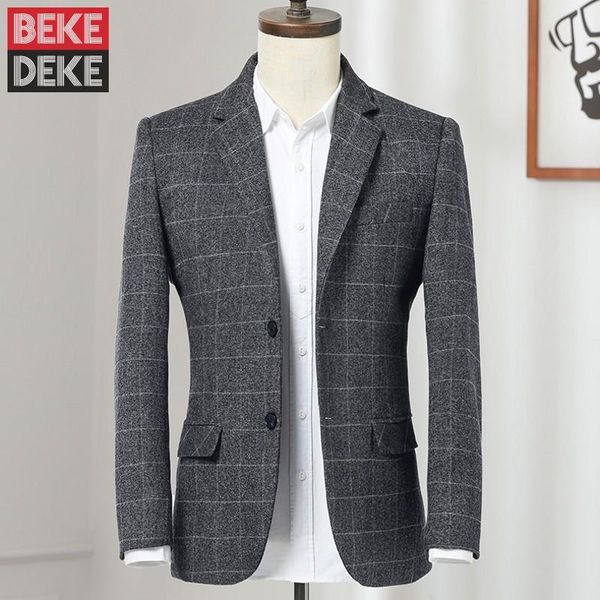 men's suits & blazers business men office work slim fit blazer jacket single breasted autumn classic plaid suit coat party wedding outw, White;black
men's suits & blazers business men office work slim fit blazer jacket single breasted autumn classic plaid suit coat party wedding outw, White;black