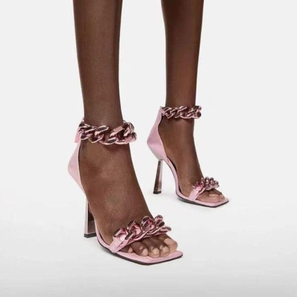 dress shoes 2021 women summer sandals with chain ankle strap square toe womens pumps ladies fashion open catwalk sandal, Black
dress shoes 2021 women summer sandals with chain ankle strap square toe womens pumps ladies fashion open catwalk sandal, Black