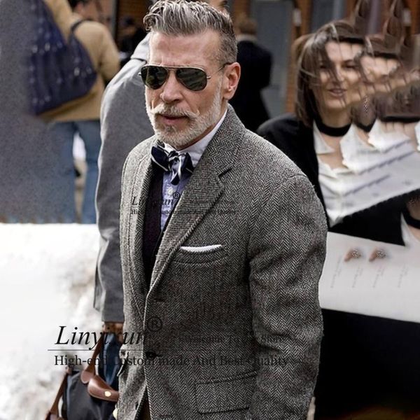 men's suits & blazers winter herringbone wool tweed mens for wedding 2 piece jacket pants set formal business blazer masculino costume, White;black
men's suits & blazers winter herringbone wool tweed mens for wedding 2 piece jacket pants set formal business blazer masculino costume, White;black