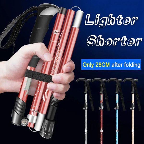 trekking poles aluminum alloy folding walking sticks men's and women's climbing accessories
trekking poles aluminum alloy folding walking sticks men's and women's climbing accessories