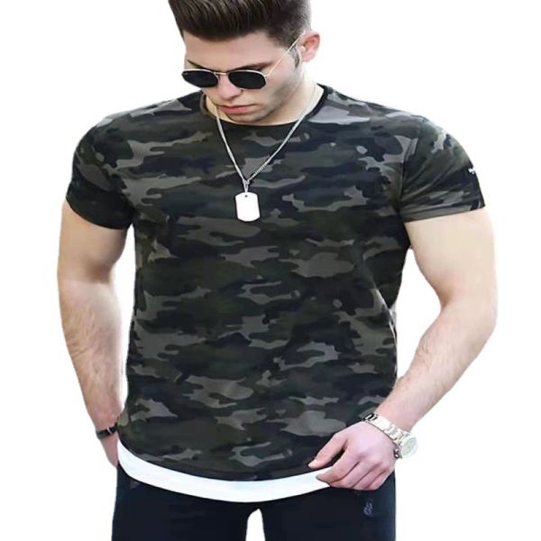 men's sport short sleeve t-shirts summer new fashion brand men's digital printing camouflage round collar casual, White;black
men's sport short sleeve t-shirts summer new fashion brand men's digital printing camouflage round collar casual, White;black