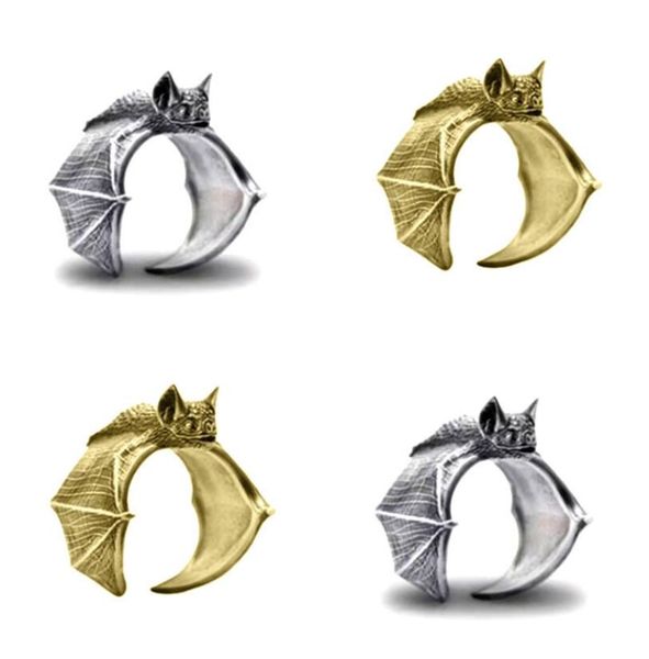new vintage bat finger rings fashion retro style adjustable bats ring for women men jewellery gift, Golden;silver
new vintage bat finger rings fashion retro style adjustable bats ring for women men jewellery gift, Golden;silver