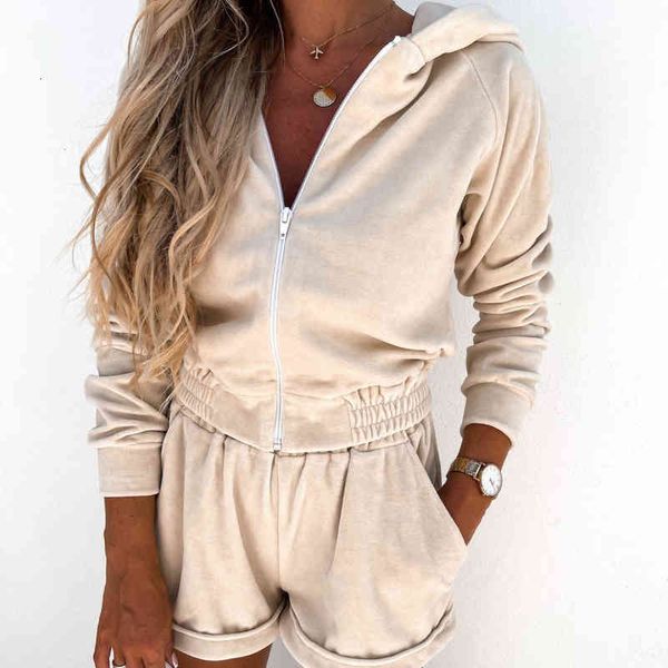 womens long sleeve hat collar zipper fashion sports leisure summer hooded sweater two-piece set, Gray
womens long sleeve hat collar zipper fashion sports leisure summer hooded sweater two-piece set, Gray