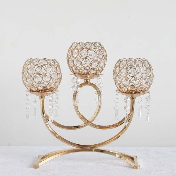 crystal metal votive tea light candle holder 3-arms stand wedding event candelabra stick decor crafts holders
crystal metal votive tea light candle holder 3-arms stand wedding event candelabra stick decor crafts holders