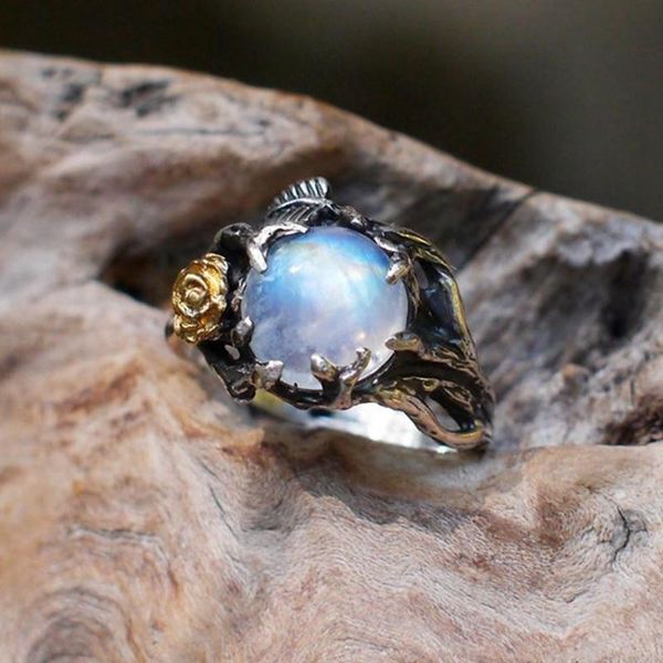 wedding rings black jewelry gold flower finger ring female charming gift statement vintage moonstone for women, Slivery;golden
wedding rings black jewelry gold flower finger ring female charming gift statement vintage moonstone for women, Slivery;golden
