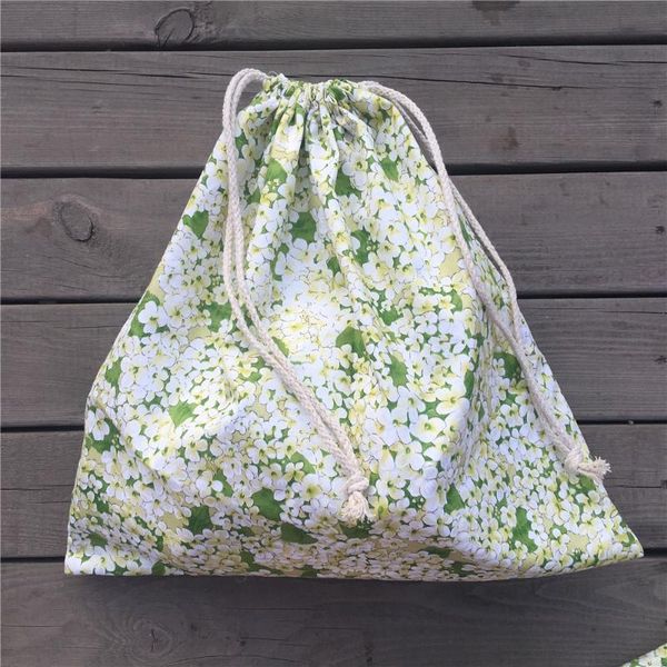 gift wrap hms 1pc cotton twill drawstring travel organized sorted bag party green flowers yl9501
gift wrap hms 1pc cotton twill drawstring travel organized sorted bag party green flowers yl9501