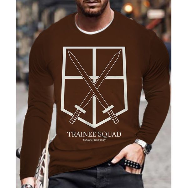 attack on titan workout men is a 3d printed t-shirt visual impact party streetwear round neck long sleeve designer xl printed daily top, White;black
attack on titan workout men is a 3d printed t-shirt visual impact party streetwear round neck long sleeve designer xl printed daily top, White;black