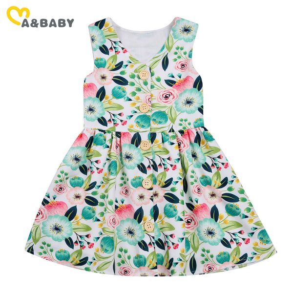 2-7y summer flower children kid girls dress sleeveless casual costumes floral holiday clothing 210515, Red;yellow
2-7y summer flower children kid girls dress sleeveless casual costumes floral holiday clothing 210515, Red;yellow
