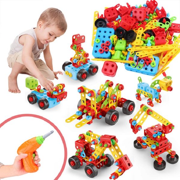 Creative DIY Construction Kit STEM Engineering Building Blocks Learning Educational Toys for Kids Drill Screw Tool Play Toy Gift
Creative DIY Construction Kit STEM Engineering Building Blocks Learning Educational Toys for Kids Drill Screw Tool Play Toy Gift