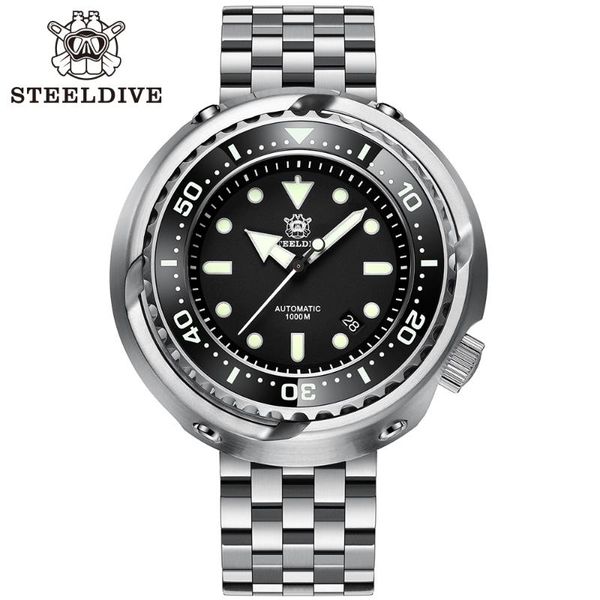 wristwatches steeldive sd1978 men's tuna diver watch 1000m water resistant oversize stainless steel case nh35 automatic mechanical, Slivery;brown
wristwatches steeldive sd1978 men's tuna diver watch 1000m water resistant oversize stainless steel case nh35 automatic mechanical, Slivery;brown