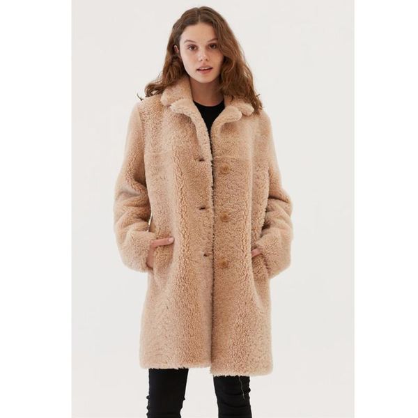women's leather & faux womens classic shearling coat turkey fur long jacket wool warmest winter coats, Black
women's leather & faux womens classic shearling coat turkey fur long jacket wool warmest winter coats, Black