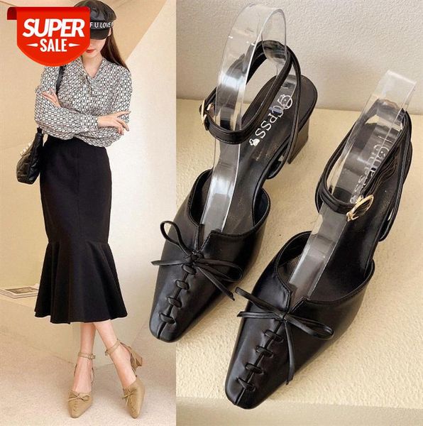 sandals baotou word buckle pointed thick with shallow mouth high heels french girl roman women's shoes #5o30, Black
sandals baotou word buckle pointed thick with shallow mouth high heels french girl roman women's shoes #5o30, Black