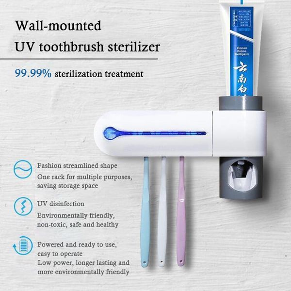 smart ultraviolet germicidal toothbrush holder box cleaner toothpaste dispenser wall mount bathroom accessories holders
smart ultraviolet germicidal toothbrush holder box cleaner toothpaste dispenser wall mount bathroom accessories holders
