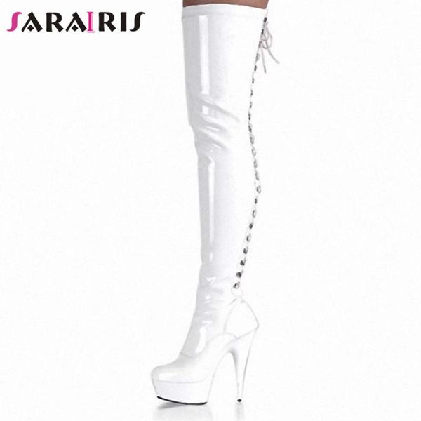 boots sarairis high heels over the knee lace up party dress club platform women design shoes woman, Black
boots sarairis high heels over the knee lace up party dress club platform women design shoes woman, Black