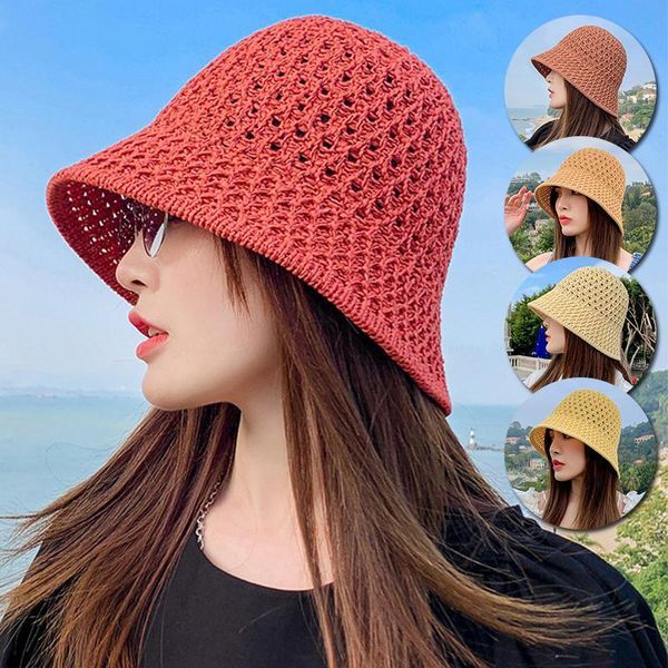 wide brim hats women knitted hollow fisherman breathable straw hat spring summer sun outdoor sports sunshade uv protection casual, Blue;gray
wide brim hats women knitted hollow fisherman breathable straw hat spring summer sun outdoor sports sunshade uv protection casual, Blue;gray