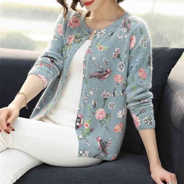 yisu women cardigans sweater autumn winter floral bird pattern knitted coat cardigan single breasted casual knit jacket sweater 210806, White;black
yisu women cardigans sweater autumn winter floral bird pattern knitted coat cardigan single breasted casual knit jacket sweater 210806, White;black