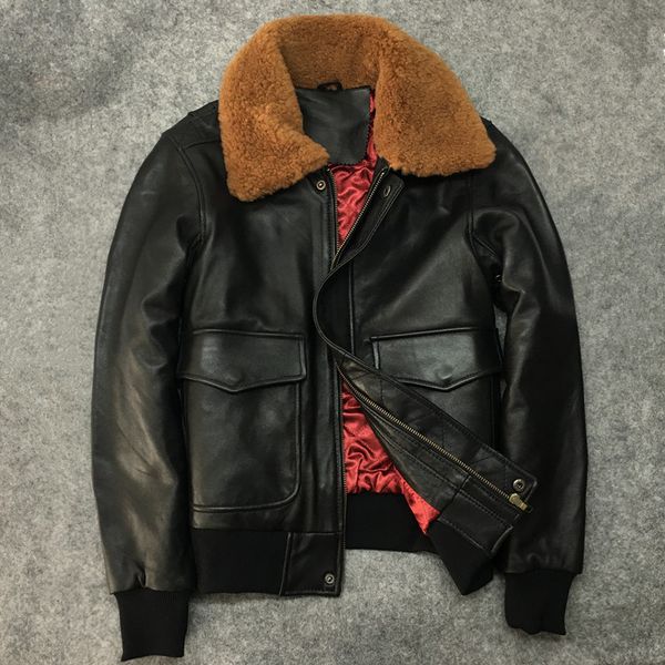 women's jackets women of leather genuine autumn winter fur collar female sheep jacket b187, Black;brown
women's jackets women of leather genuine autumn winter fur collar female sheep jacket b187, Black;brown