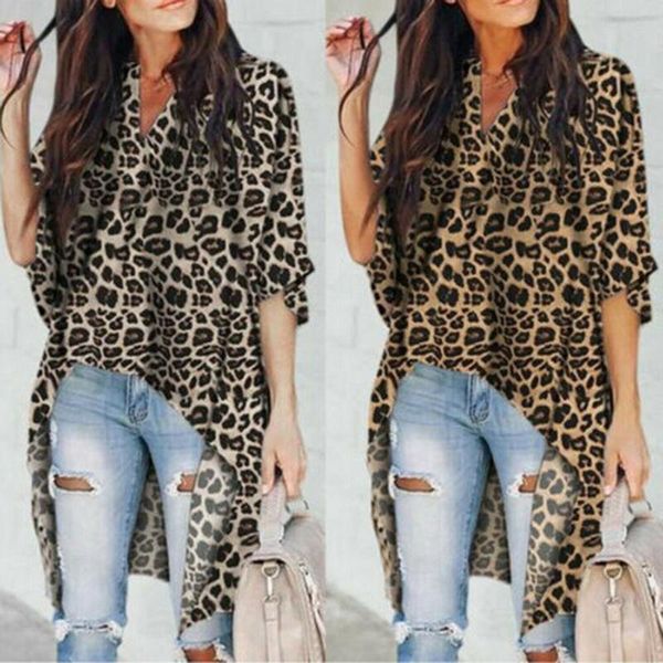 women's t-shirt 2021 women ladies v-neck casual flare sleeve irregular leopard print shirt plus size blusas femininas, White
women's t-shirt 2021 women ladies v-neck casual flare sleeve irregular leopard print shirt plus size blusas femininas, White