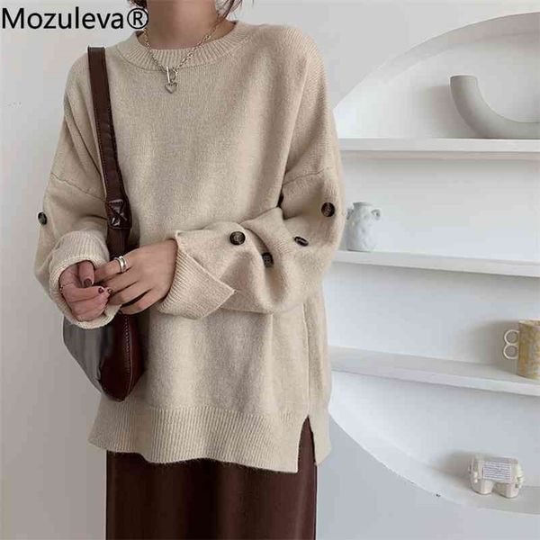 vintage loose thicken warm pullover sweater for women autumn winter o-neck full sleeve side split knitted jumpers 210416, White;black
vintage loose thicken warm pullover sweater for women autumn winter o-neck full sleeve side split knitted jumpers 210416, White;black