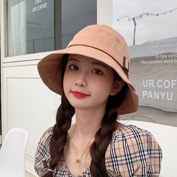 wide brim hats spring and autumn bucket hat women summer wild casual harajuku style sun cap outdoor fashion travel, Blue;gray
wide brim hats spring and autumn bucket hat women summer wild casual harajuku style sun cap outdoor fashion travel, Blue;gray