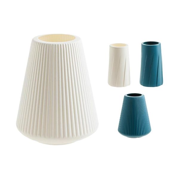vases simple striped small vase living room flower arrangement decoration imitation ceramic plastic pot
vases simple striped small vase living room flower arrangement decoration imitation ceramic plastic pot