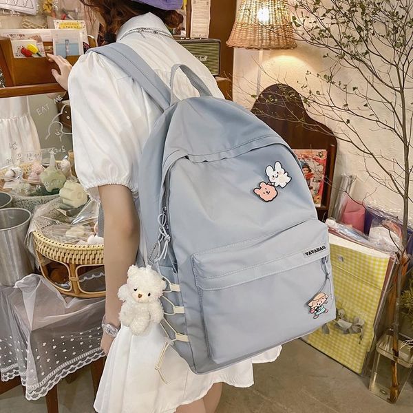backpack colourful women nylon rucksack buckle design girls waterproof bookbag for teenager students school bag animal pendant
backpack colourful women nylon rucksack buckle design girls waterproof bookbag for teenager students school bag animal pendant