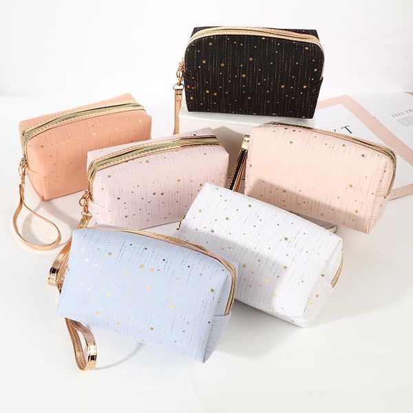 cosmetic bags & cases bronzing stars women's bag portable storage zipper travel handbag organizer wash beauty makeup case lady clutch
cosmetic bags & cases bronzing stars women's bag portable storage zipper travel handbag organizer wash beauty makeup case lady clutch