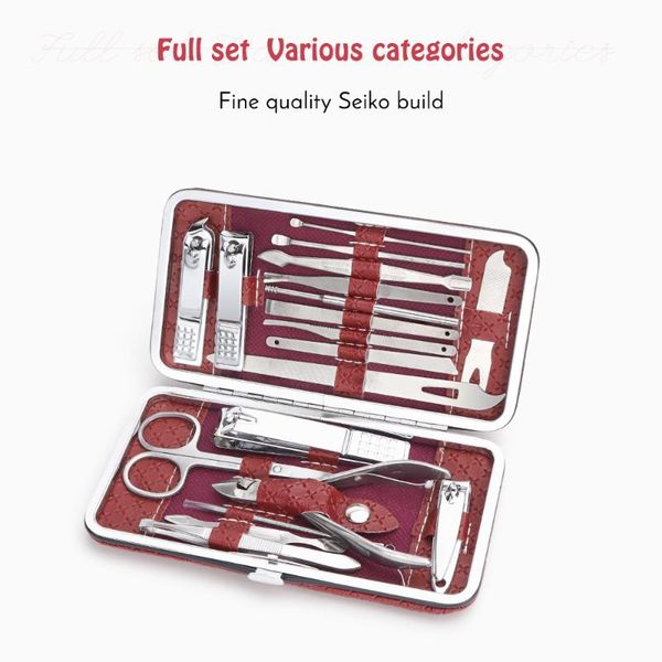 nail art kits 19 piece / lot stainless steel manicure set professional clipper kit of pedicure tools nippers trimmer cutters
nail art kits 19 piece / lot stainless steel manicure set professional clipper kit of pedicure tools nippers trimmer cutters