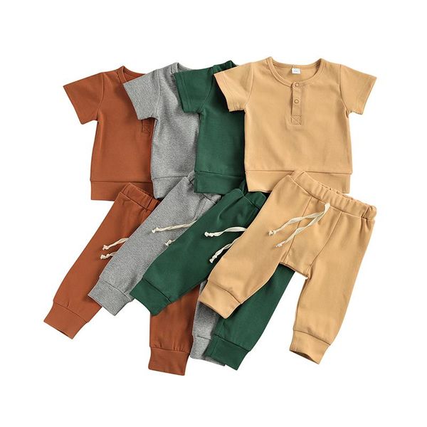 clothing sets infant baby girl boy summer clothes soft cotton solid 2pieces short sleeve t-shirt long sweatpatns casual outfits 0-2y, White
clothing sets infant baby girl boy summer clothes soft cotton solid 2pieces short sleeve t-shirt long sweatpatns casual outfits 0-2y, White