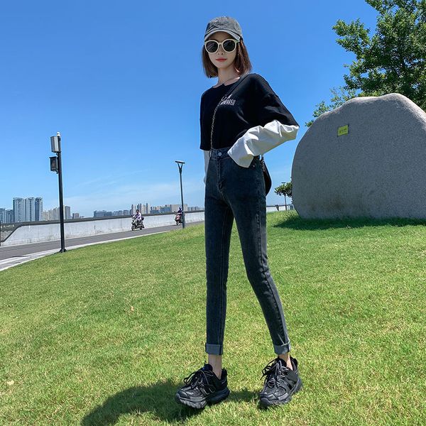 women's jeans jeans waist 2021 new tight fit and slim leggings, Blue
women's jeans jeans waist 2021 new tight fit and slim leggings, Blue