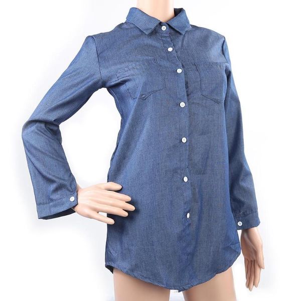 t-shirts women spring summer fashion long sleeve casual denim blouse shirt dress with pockets women's clothing 2021 t-shirt, White
t-shirts women spring summer fashion long sleeve casual denim blouse shirt dress with pockets women's clothing 2021 t-shirt, White
