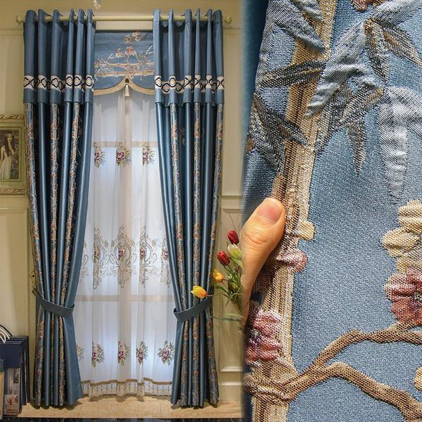 luxury jacquard european curtain living room atmosphere high grade american shading floor products & drapes
luxury jacquard european curtain living room atmosphere high grade american shading floor products & drapes