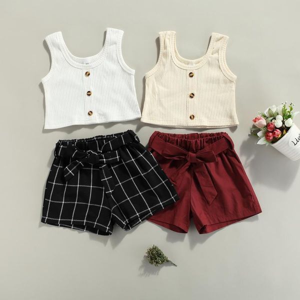 clothing sets infant baby girls casual 2pcs summer clothes set solid tank camisole and elastic waist shorts toddler kids clothings, White
clothing sets infant baby girls casual 2pcs summer clothes set solid tank camisole and elastic waist shorts toddler kids clothings, White
