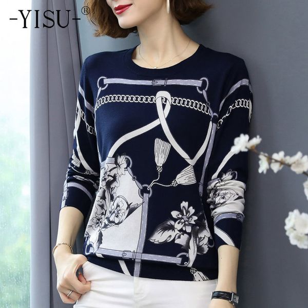 women's knits & tees yisu spring autumn sweater o-neck loose fashion printing long sleeve female knitted pullover casual women 9m4x, White
women's knits & tees yisu spring autumn sweater o-neck loose fashion printing long sleeve female knitted pullover casual women 9m4x, White