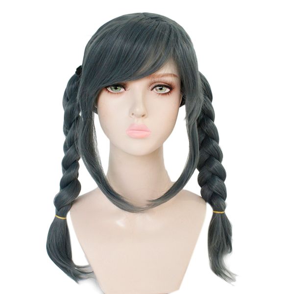danganronpa dangan ronpa peko pekoyama double braided grey green synthetic cosplay wig for halloween costume party, Black
danganronpa dangan ronpa peko pekoyama double braided grey green synthetic cosplay wig for halloween costume party, Black