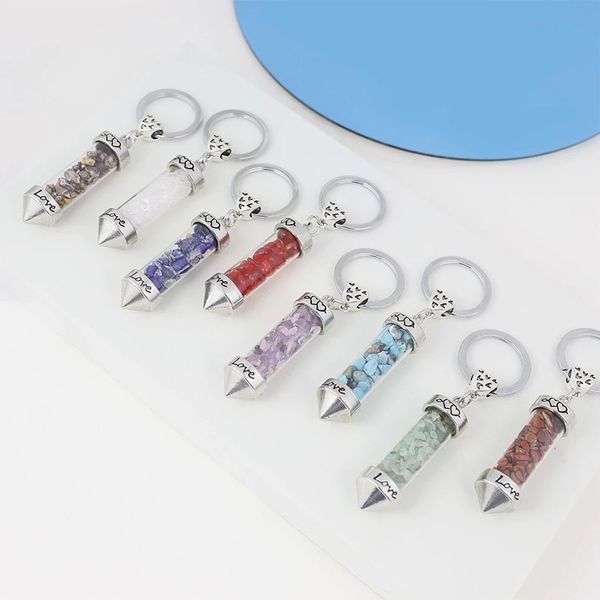 fashion personality double-tip conical glass bottles gravel key ring same style for men and women bag pendant birthday gift, Slivery;golden
fashion personality double-tip conical glass bottles gravel key ring same style for men and women bag pendant birthday gift, Slivery;golden