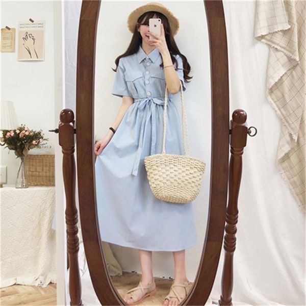pocket plus size summer dress girls boho party female vintage short sleeve blue stripe women es long robe vestido 210423, Black;gray
pocket plus size summer dress girls boho party female vintage short sleeve blue stripe women es long robe vestido 210423, Black;gray
