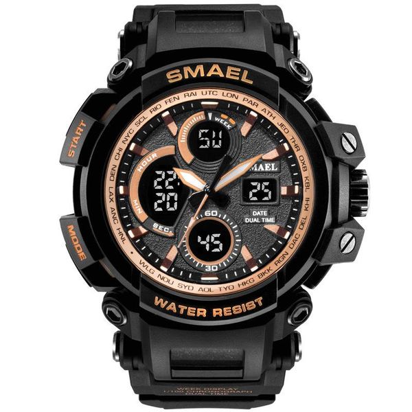 wristwatches fashion sport waterproof dual-display men's watch multi-function led electronic, Slivery;brown
wristwatches fashion sport waterproof dual-display men's watch multi-function led electronic, Slivery;brown
